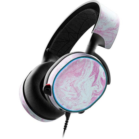 Blue and Purple Marble SteelSeries Arctis 3 Skin